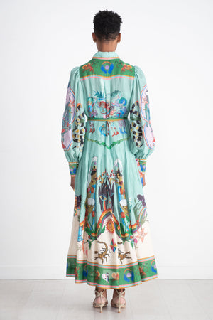 ALÉMAIS - Evergreen Shirtdress, Multi