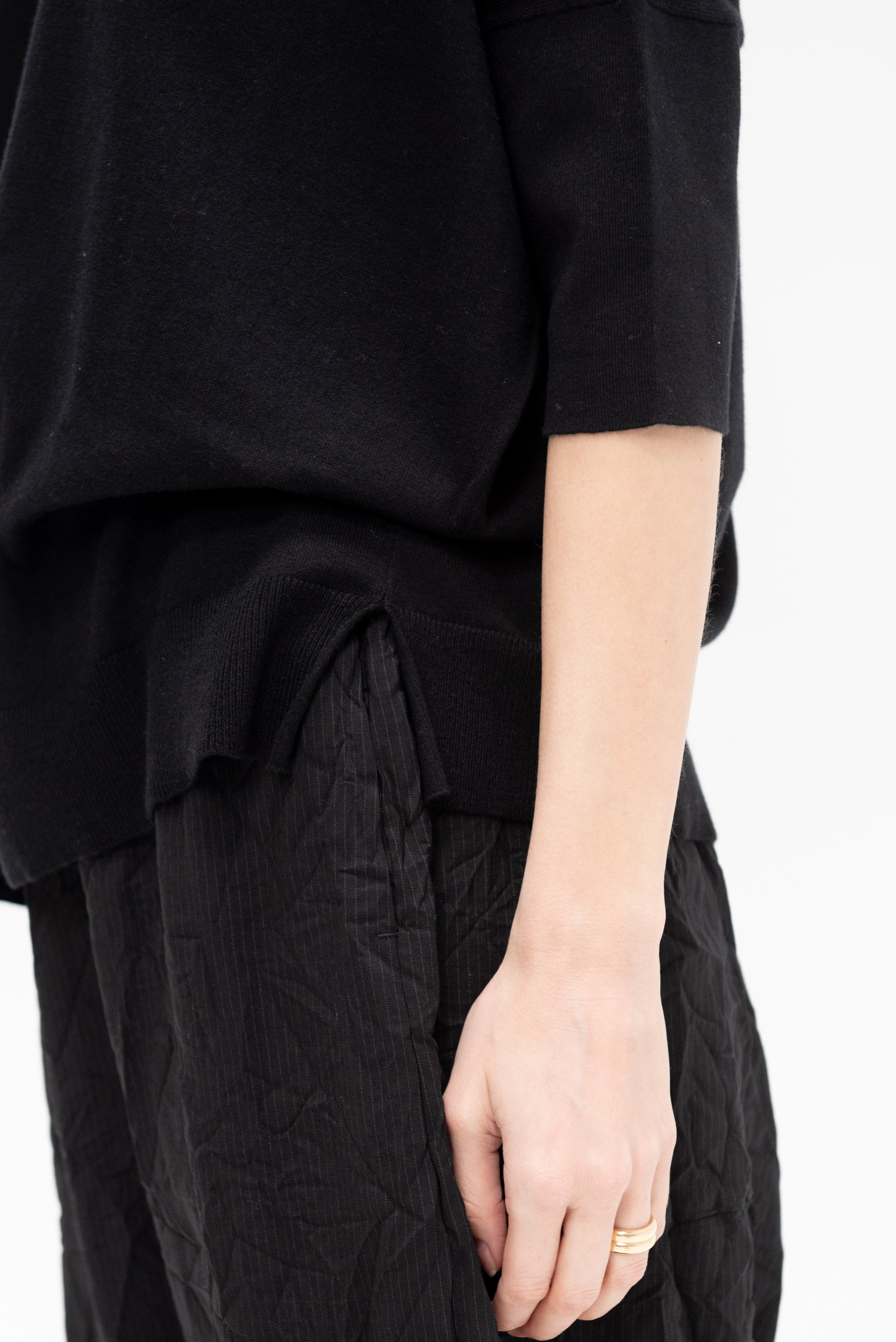 Boatneck Sweater, Noir