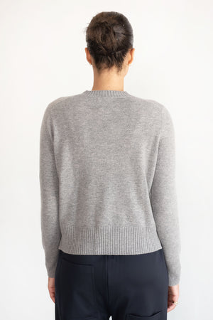 Allude - 2-Pocket Sweater, Heather Grey