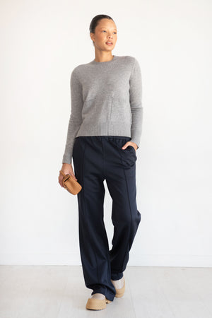 Allude - 2-Pocket Sweater, Heather Grey