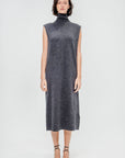 Mockneck Dress, Vulcano Melange