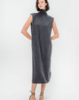 Mockneck Dress, Vulcano Melange