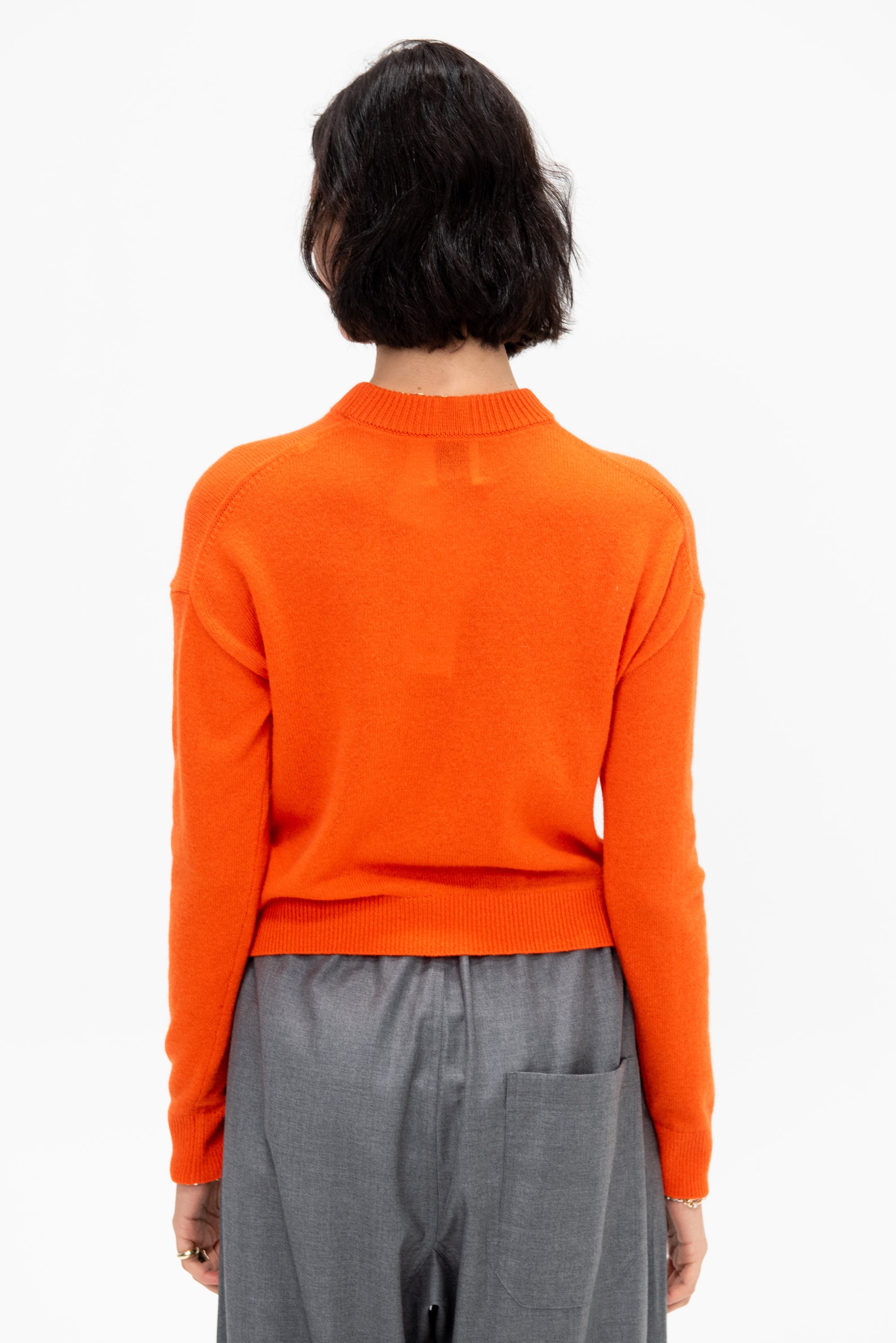 Drop Shoulder Sweater, Candy Corn