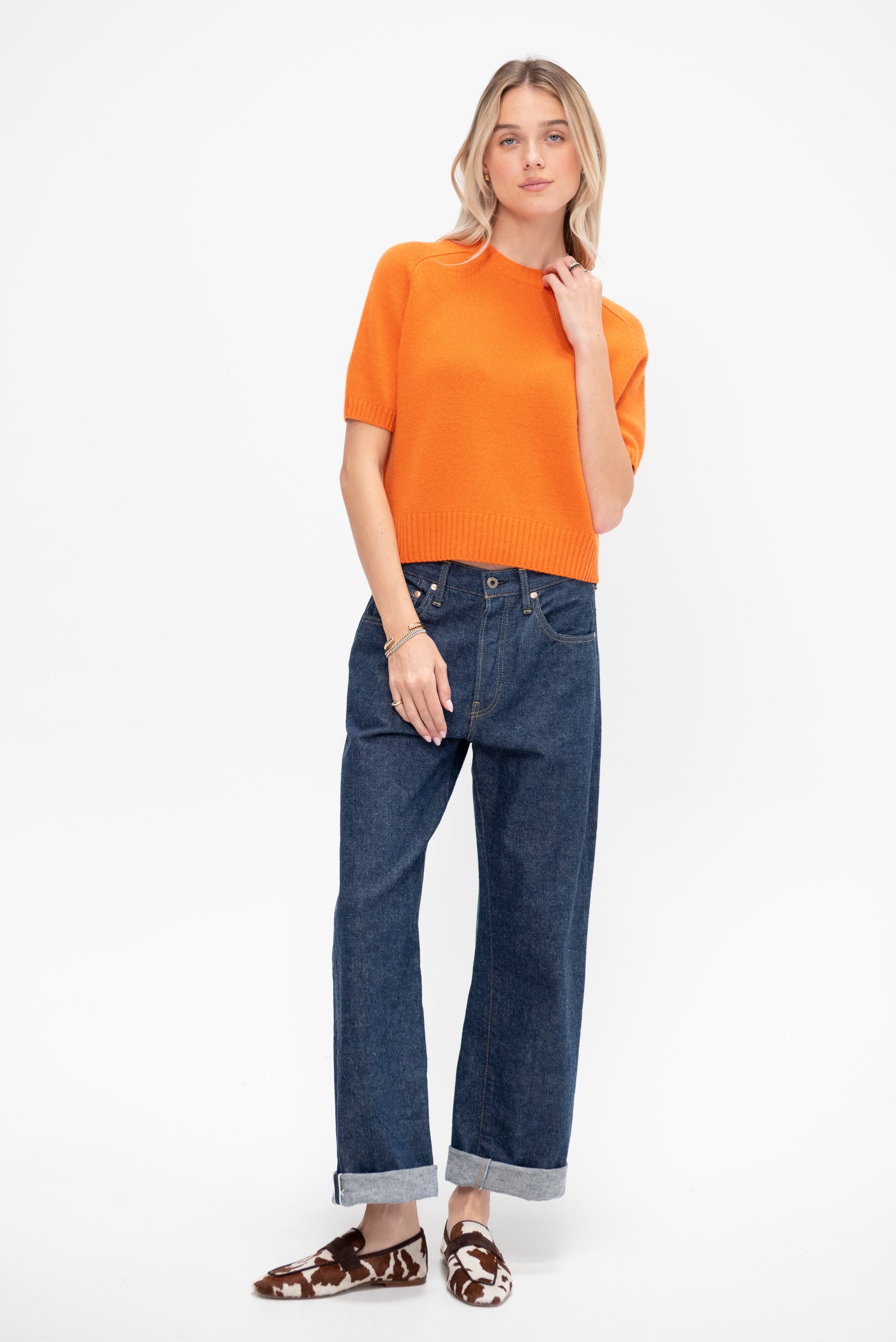 Round Neck Sweater, Tango