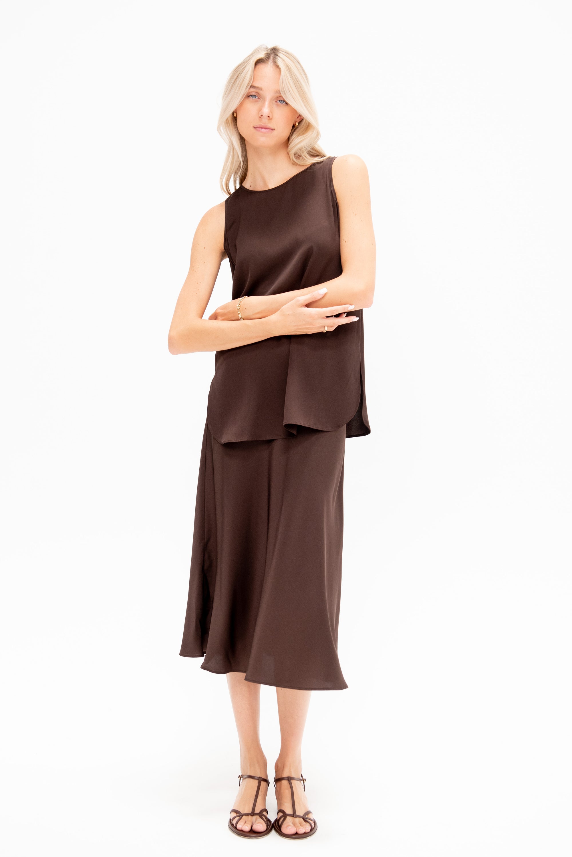 Sleeveless Tank, Ebony