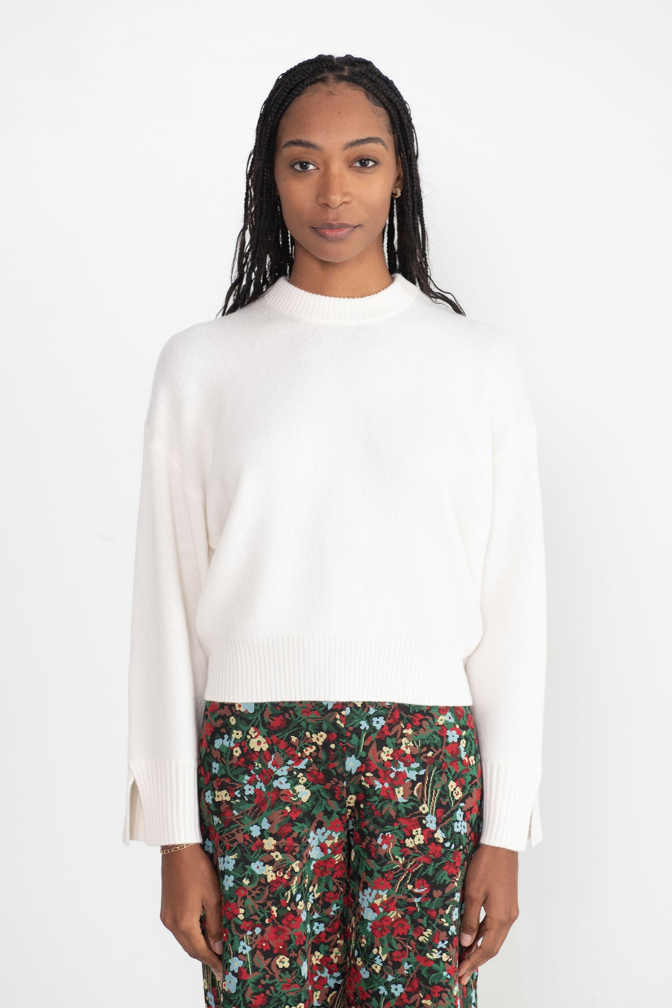 Allude - Wide Sleeve Sweater, Ivory