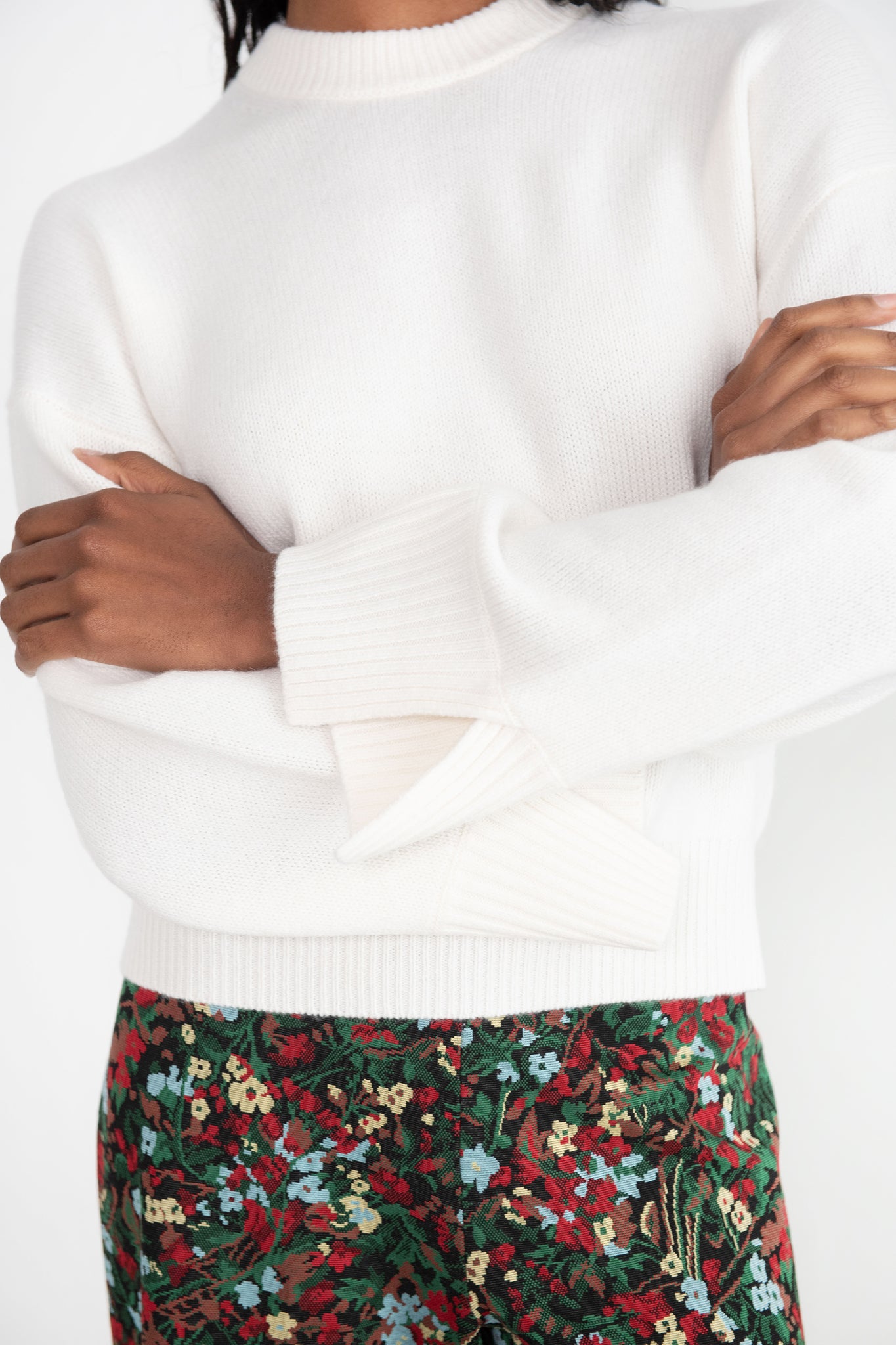 Allude - Wide Sleeve Sweater, Ivory