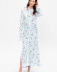 Claudia Dress, Danube Shibori Flower