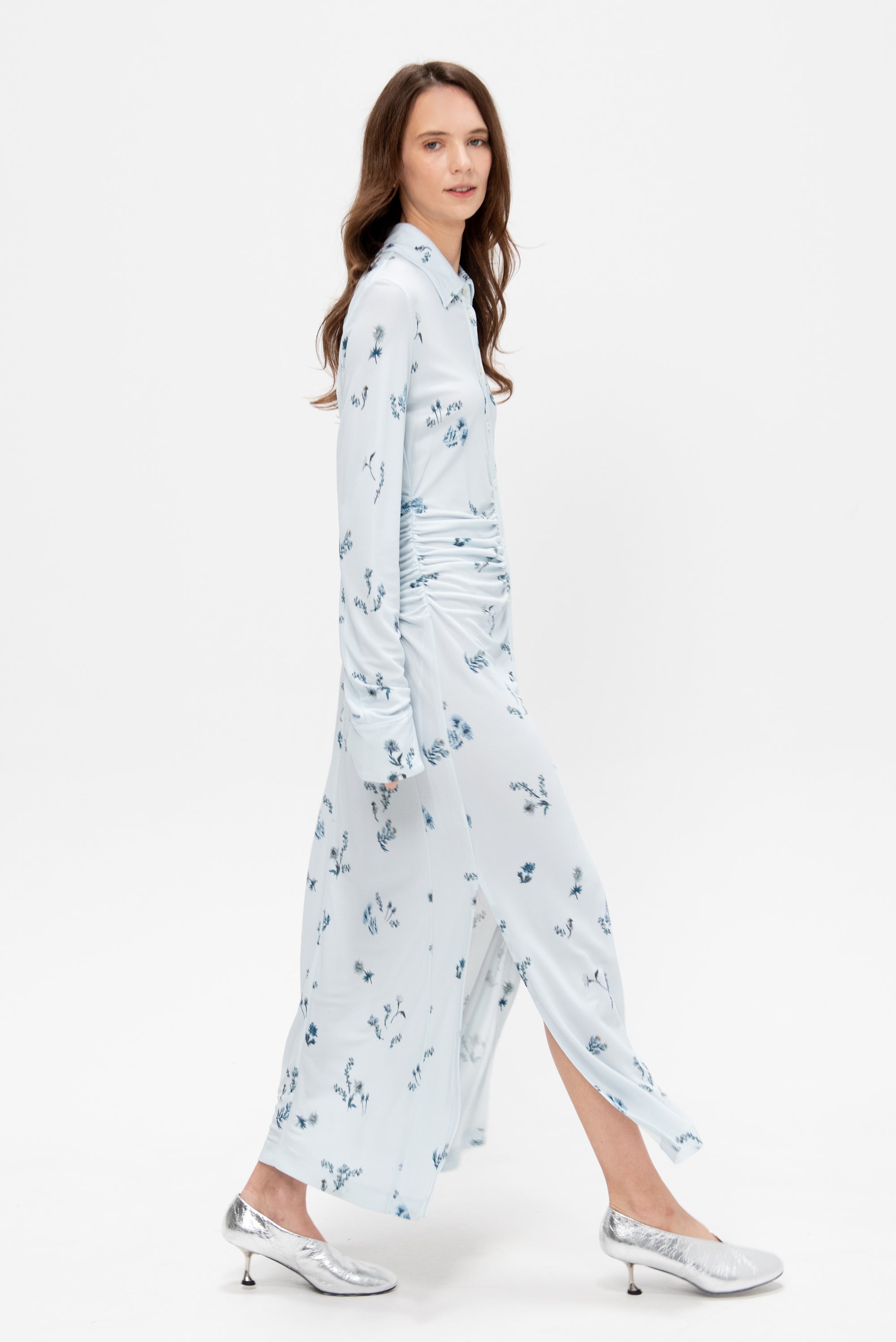 Claudia Dress, Danube Shibori Flower