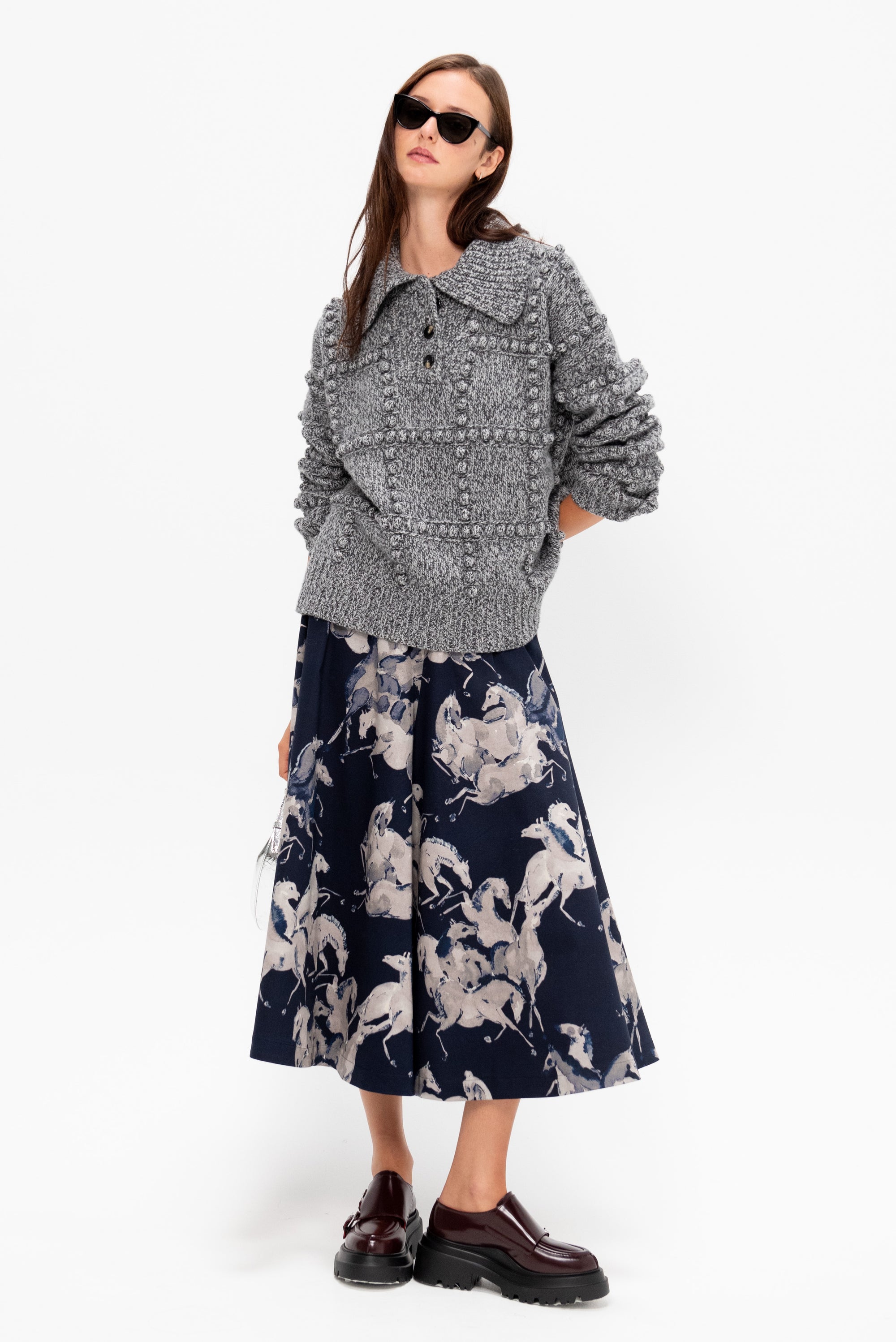 Mitch Sweater, Grey Melange