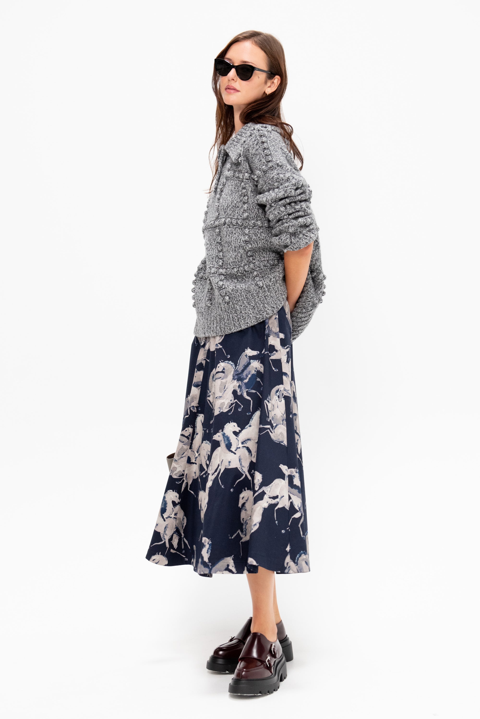 Mitch Sweater, Grey Melange