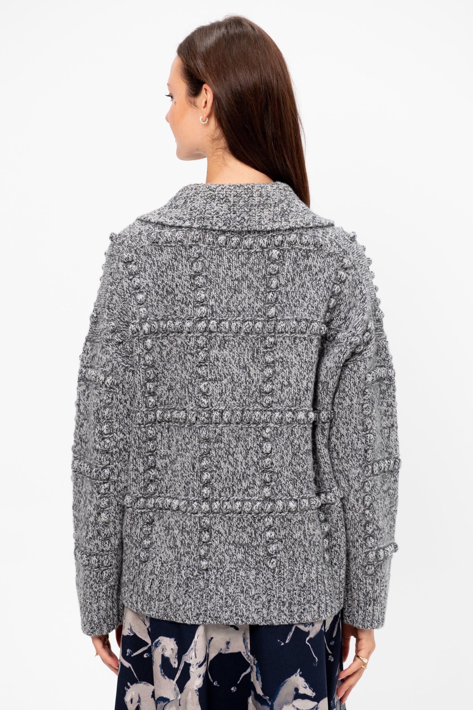 Mitch Sweater, Grey Melange