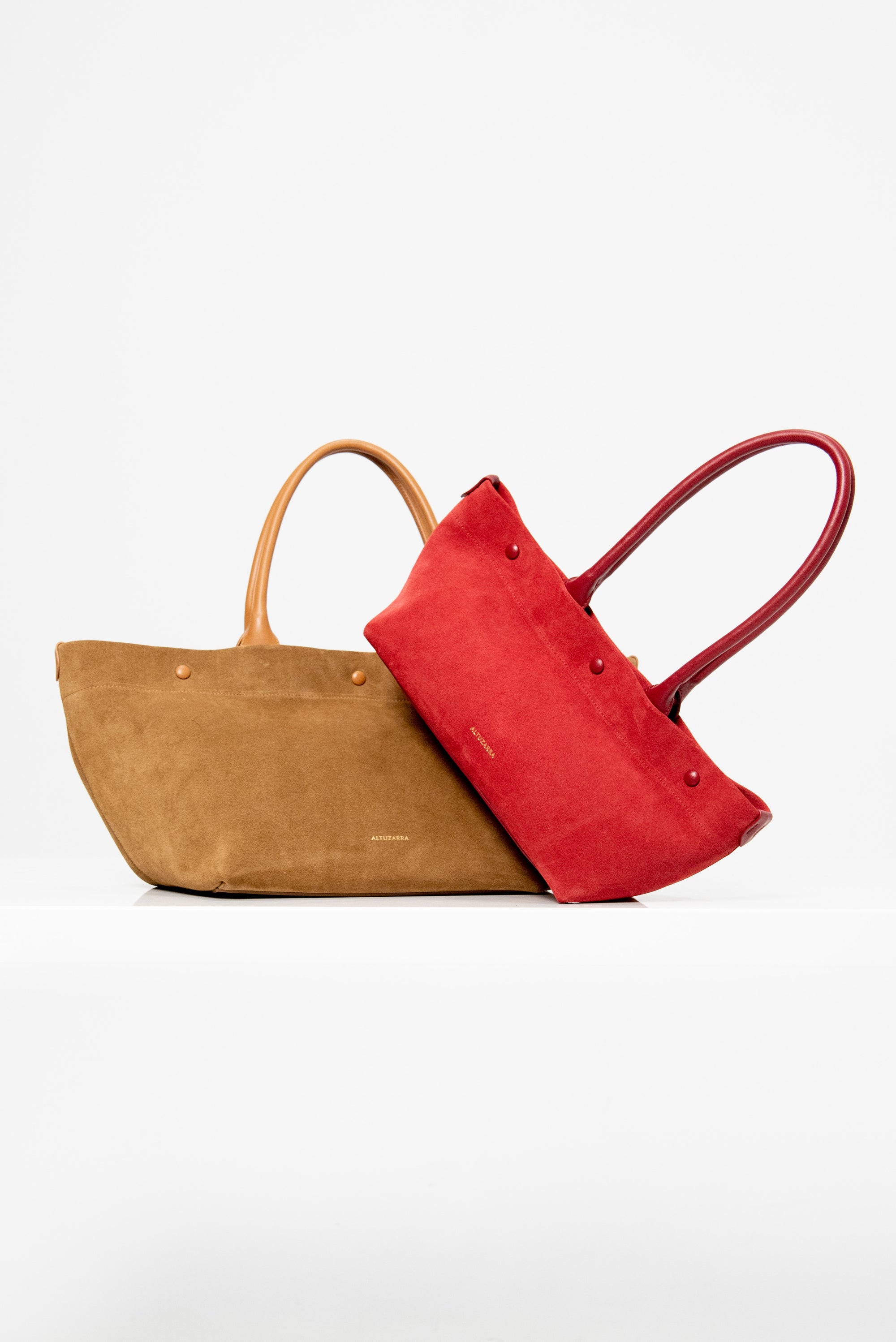 E/W Mini Tote, Maroon