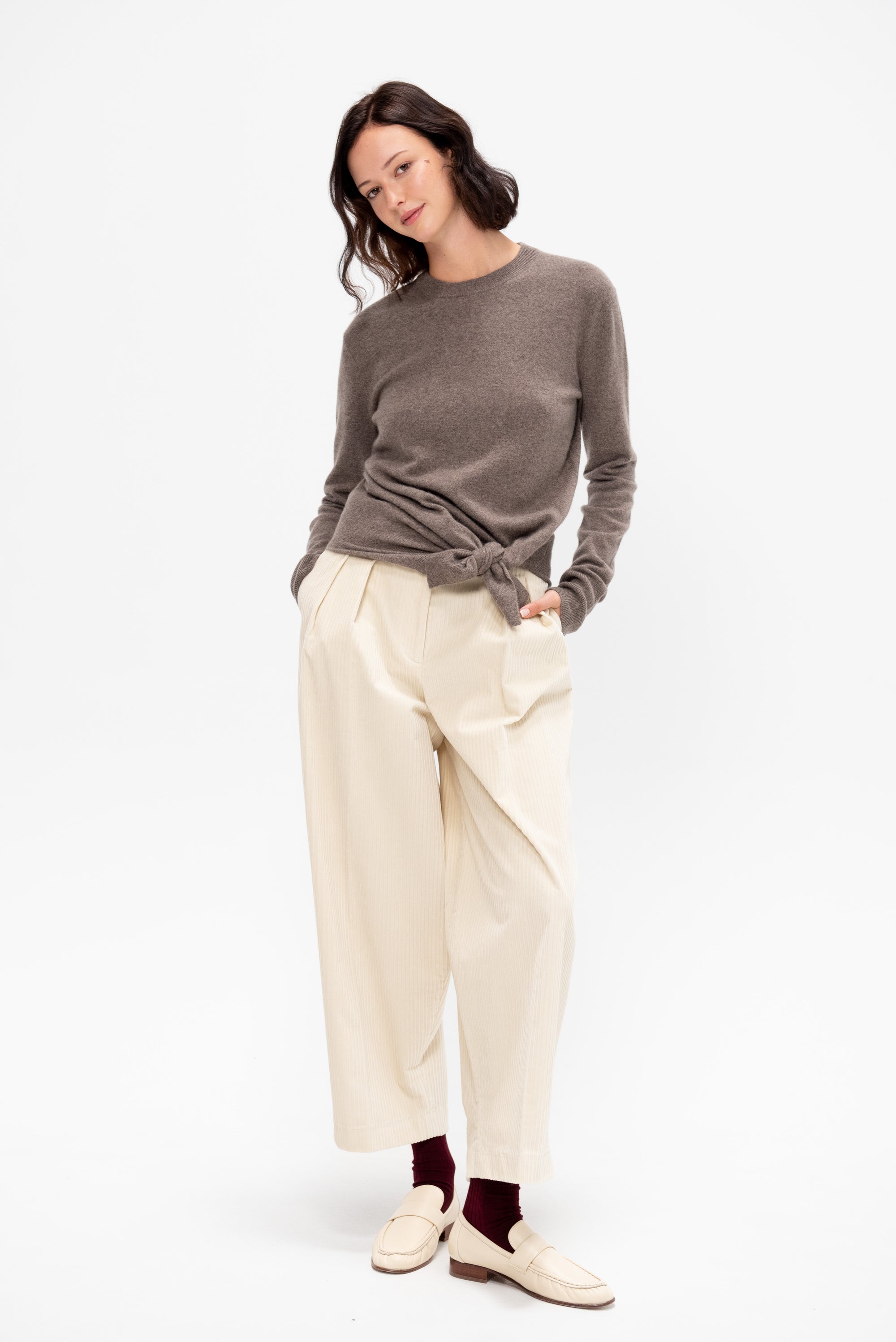Nalini Sweater, Clove Melange
