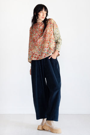 Anntian - Asymmetric Top, Print - Bright Flowers
