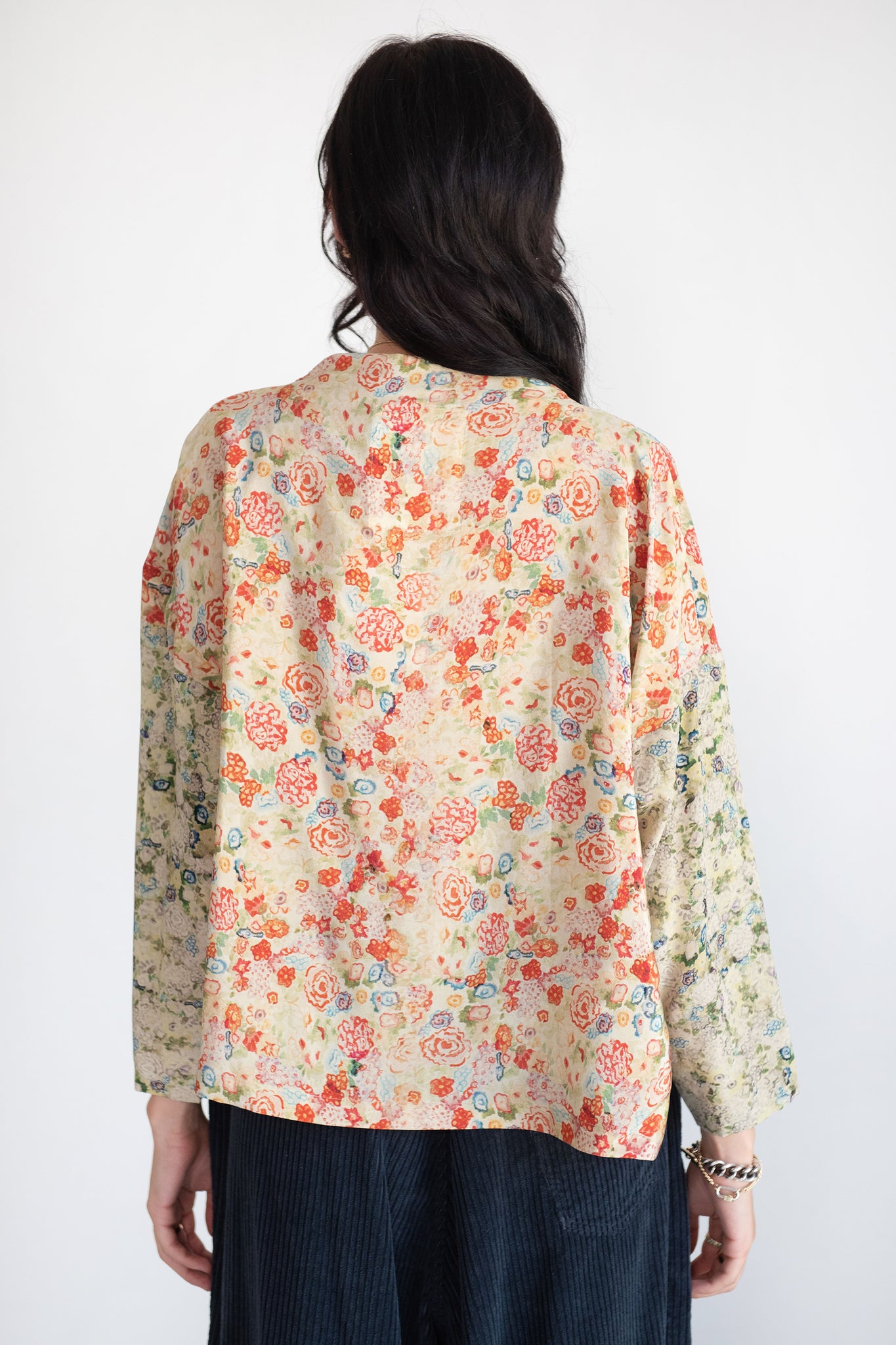 Anntian - Asymmetric Top, Print - Bright Flowers