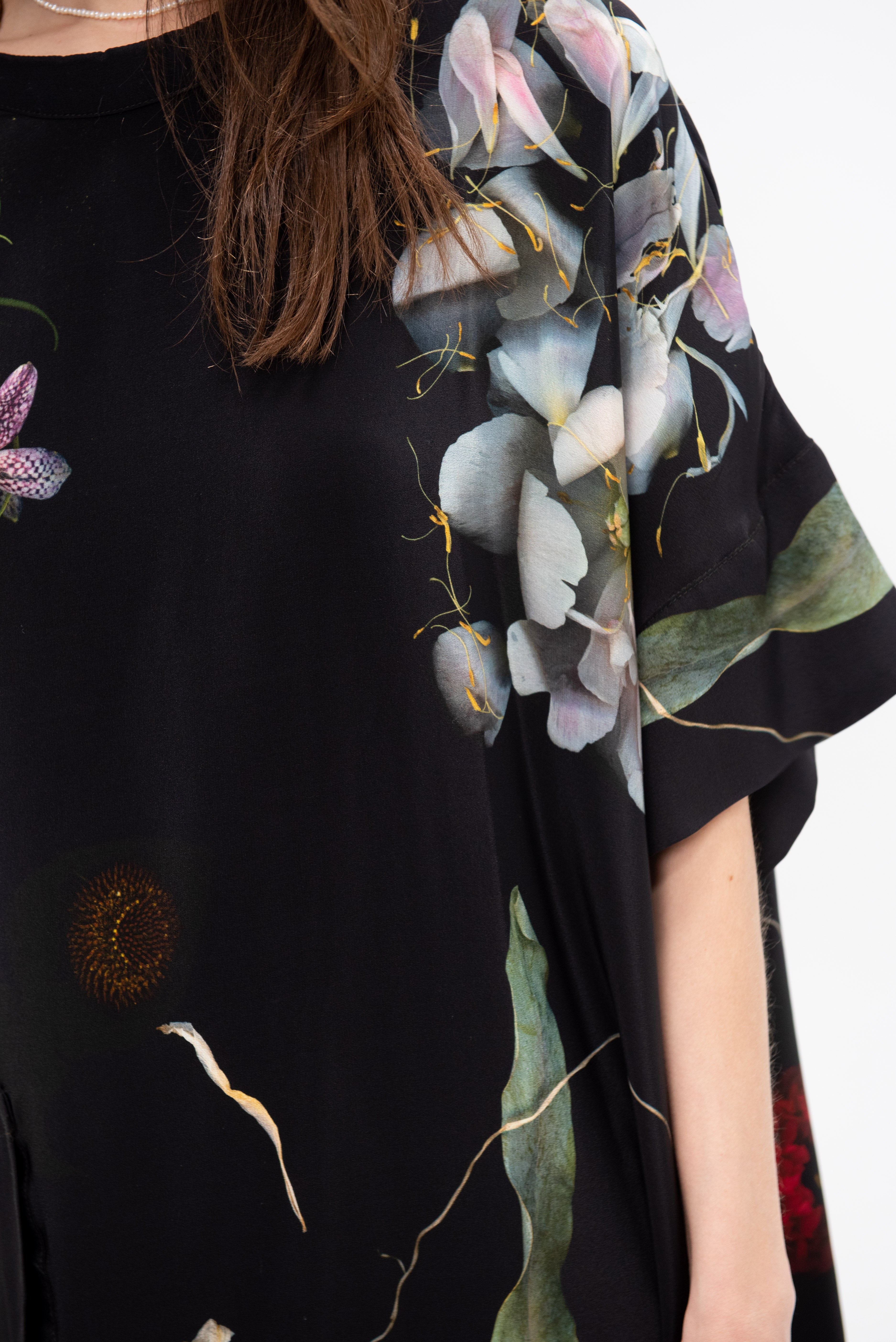 Anntian Silk Dress, Print C – Kick Pleat