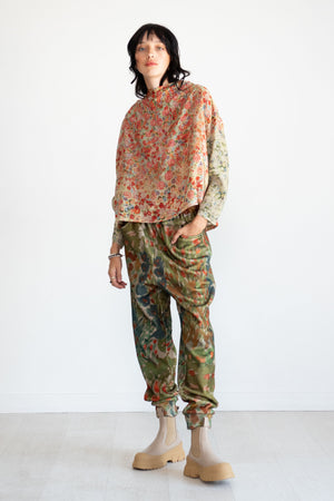 Anntian - Fleece Jogger Pant, Print G - Flower Beds