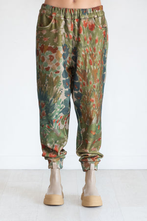 Anntian - Fleece Jogger Pant, Print G - Flower Beds