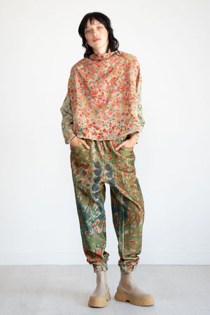 Anntian - Fleece Jogger Pant, Print G - Flower Beds