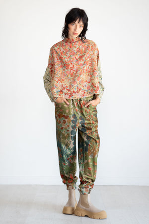 Anntian - Fleece Jogger Pant, Print G - Flower Beds