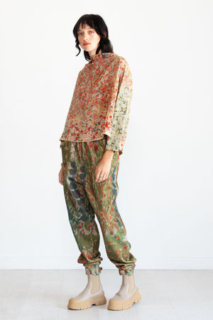 Anntian - Fleece Jogger Pant, Print G - Flower Beds