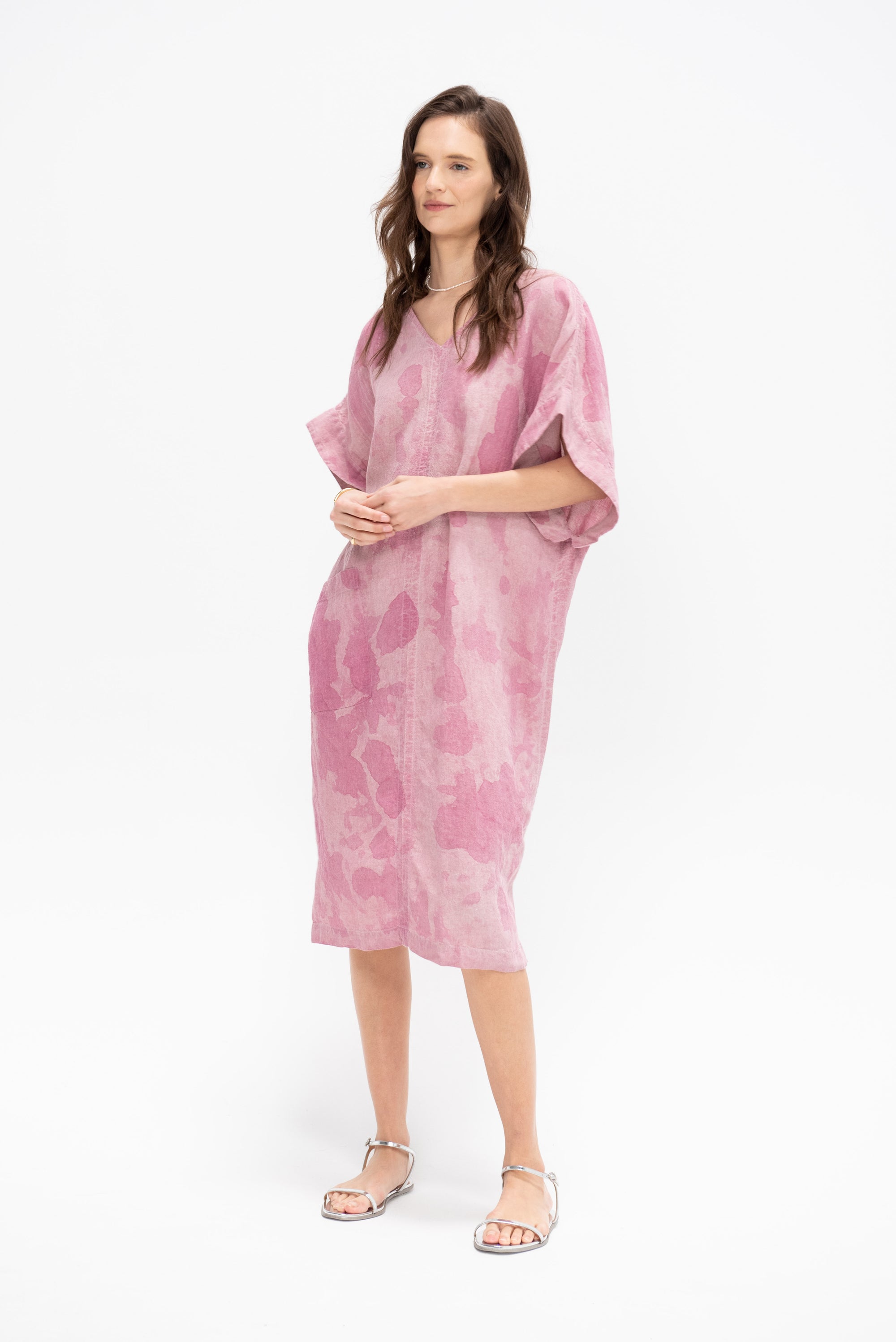 Linen Dress, Mineral Dye