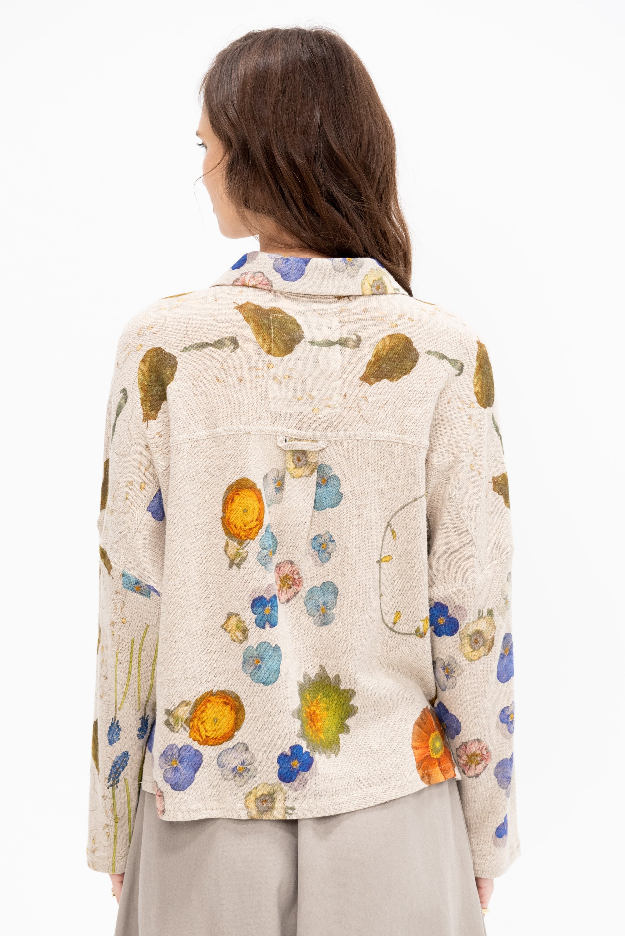 Shirt, Print M - Flower Cutout