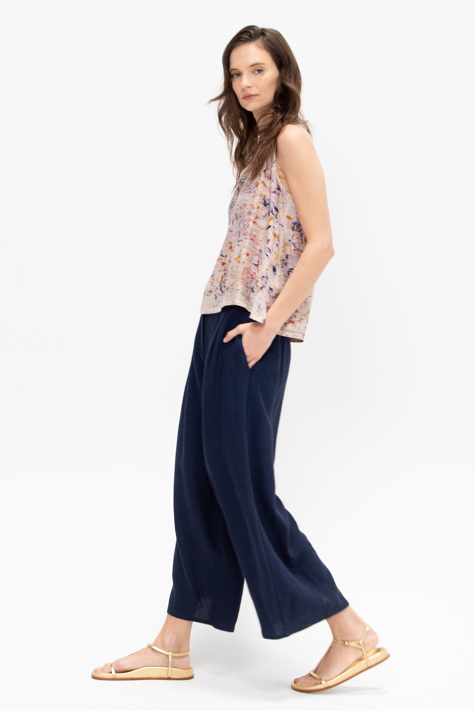 Silk Tank Top, Bundle Dye