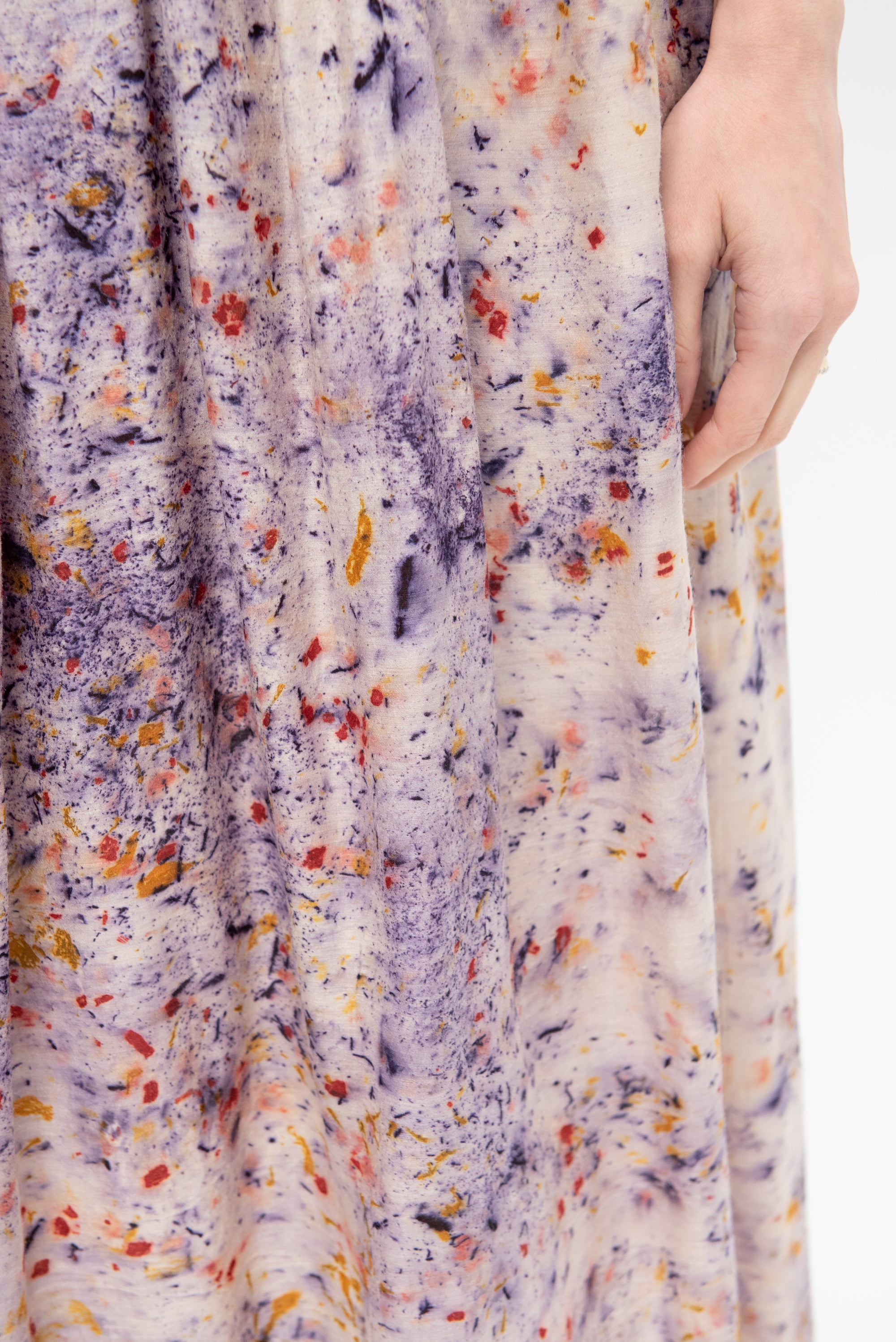 Silk Skirt, Bundle Dyed
