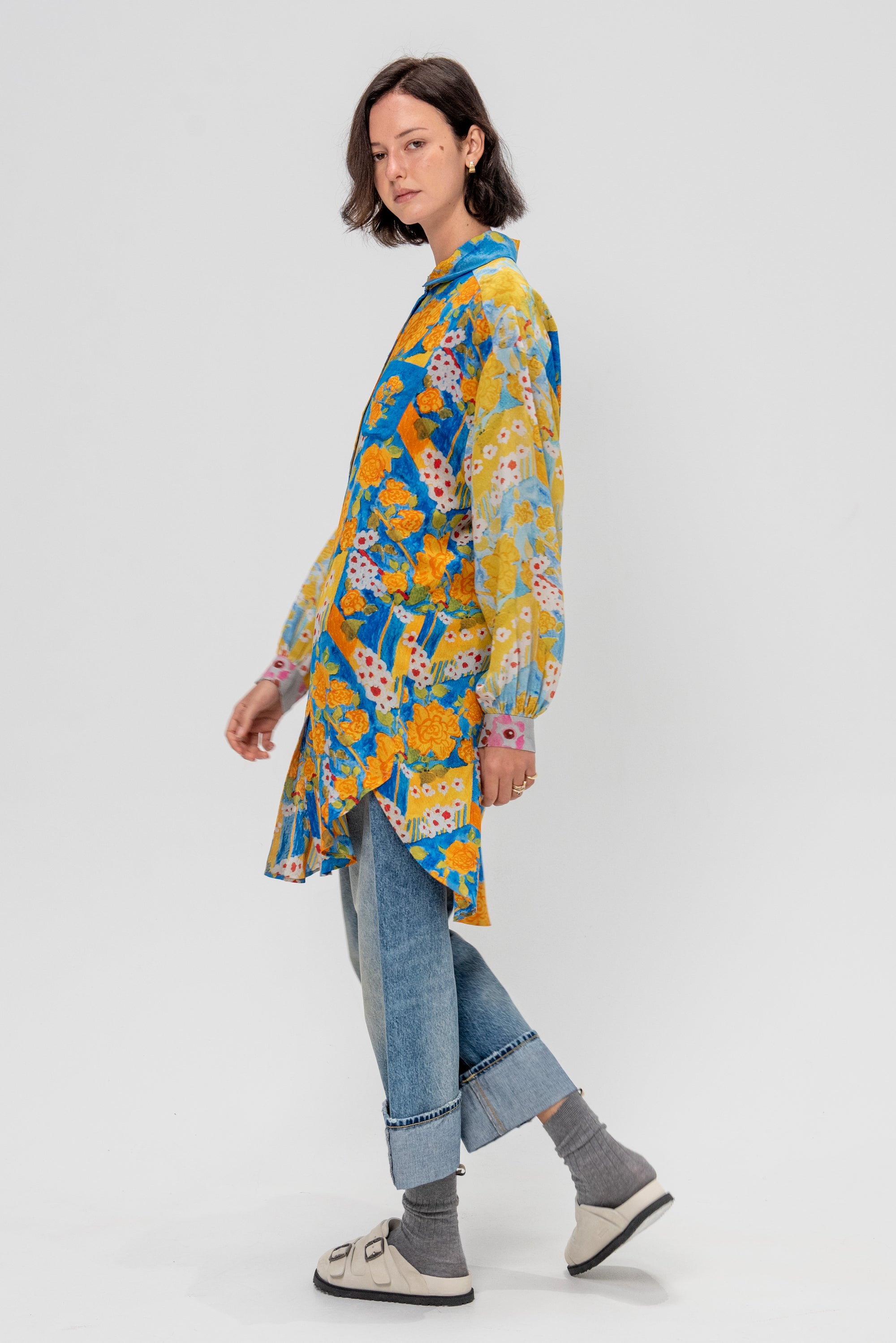 Silkshirt, Print ABC