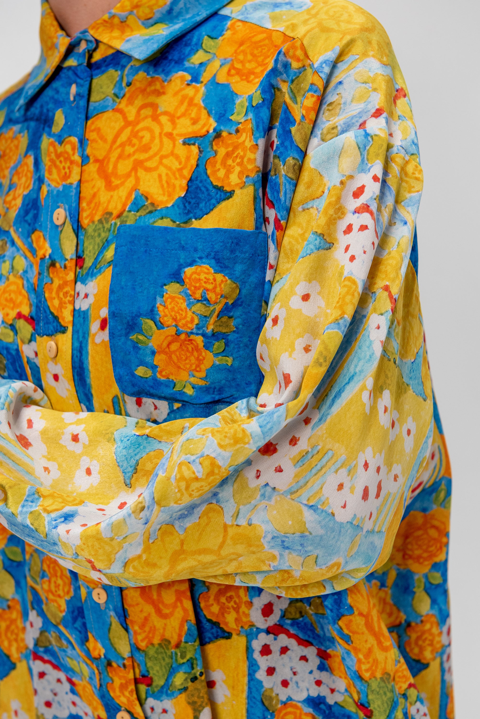 Silkshirt, Print ABC
