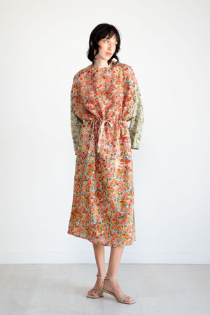 Anntian - Simple Dress, Print - Bright Flowers