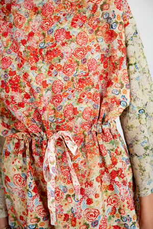 Anntian - Simple Dress, Print - Bright Flowers