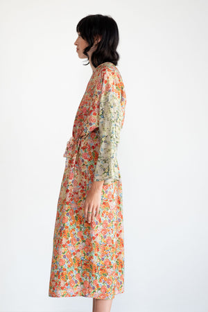 Anntian - Simple Dress, Print - Bright Flowers