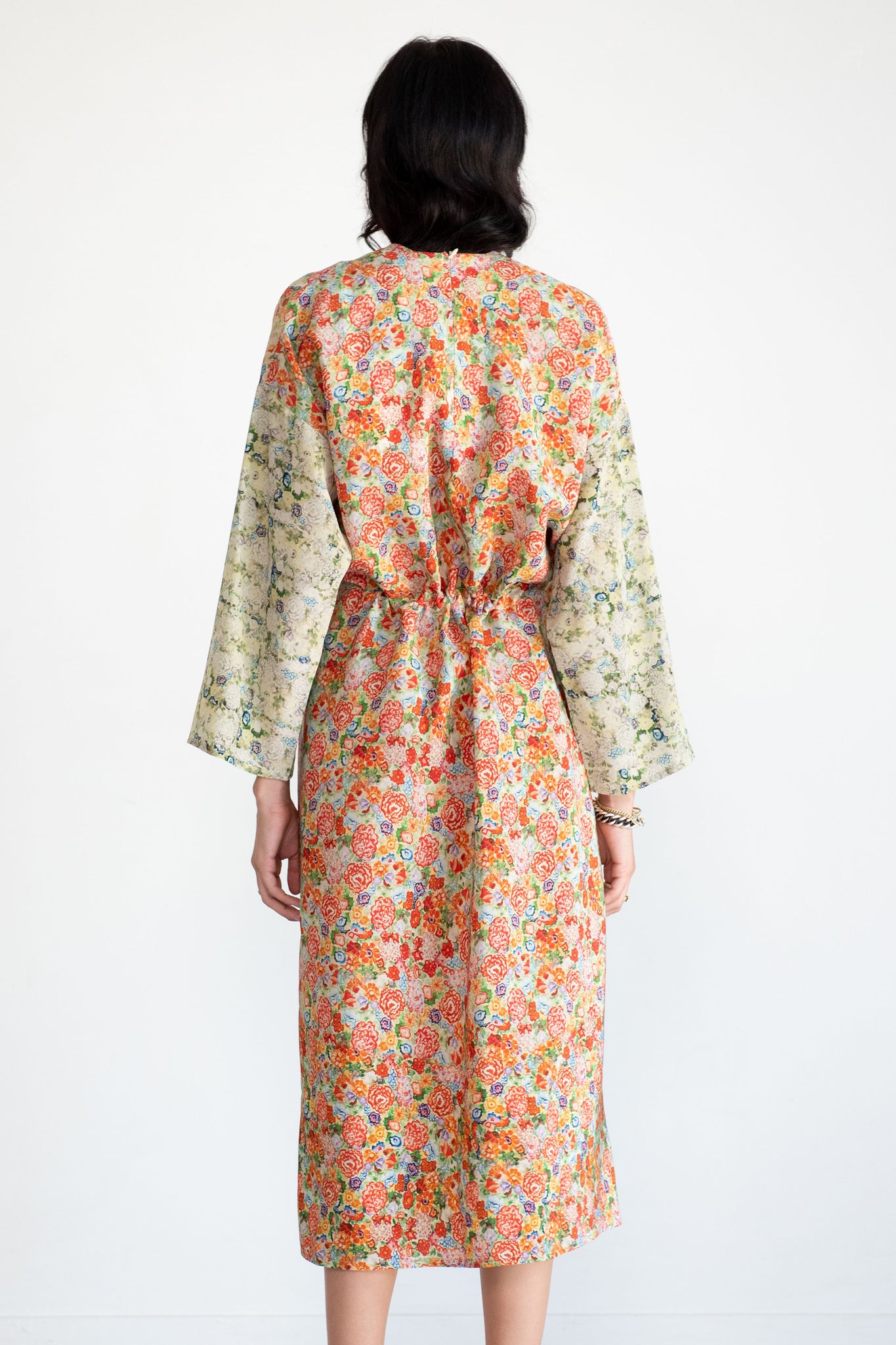 Anntian - Simple Dress, Print - Bright Flowers