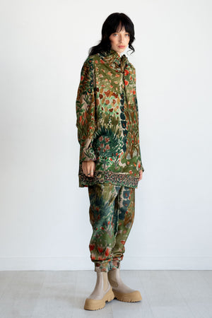 Anntian - Sweatshirt Wavy Neck, Print G - Flower Beds