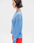 Softest Tissue Weight Sweater, Cornflower