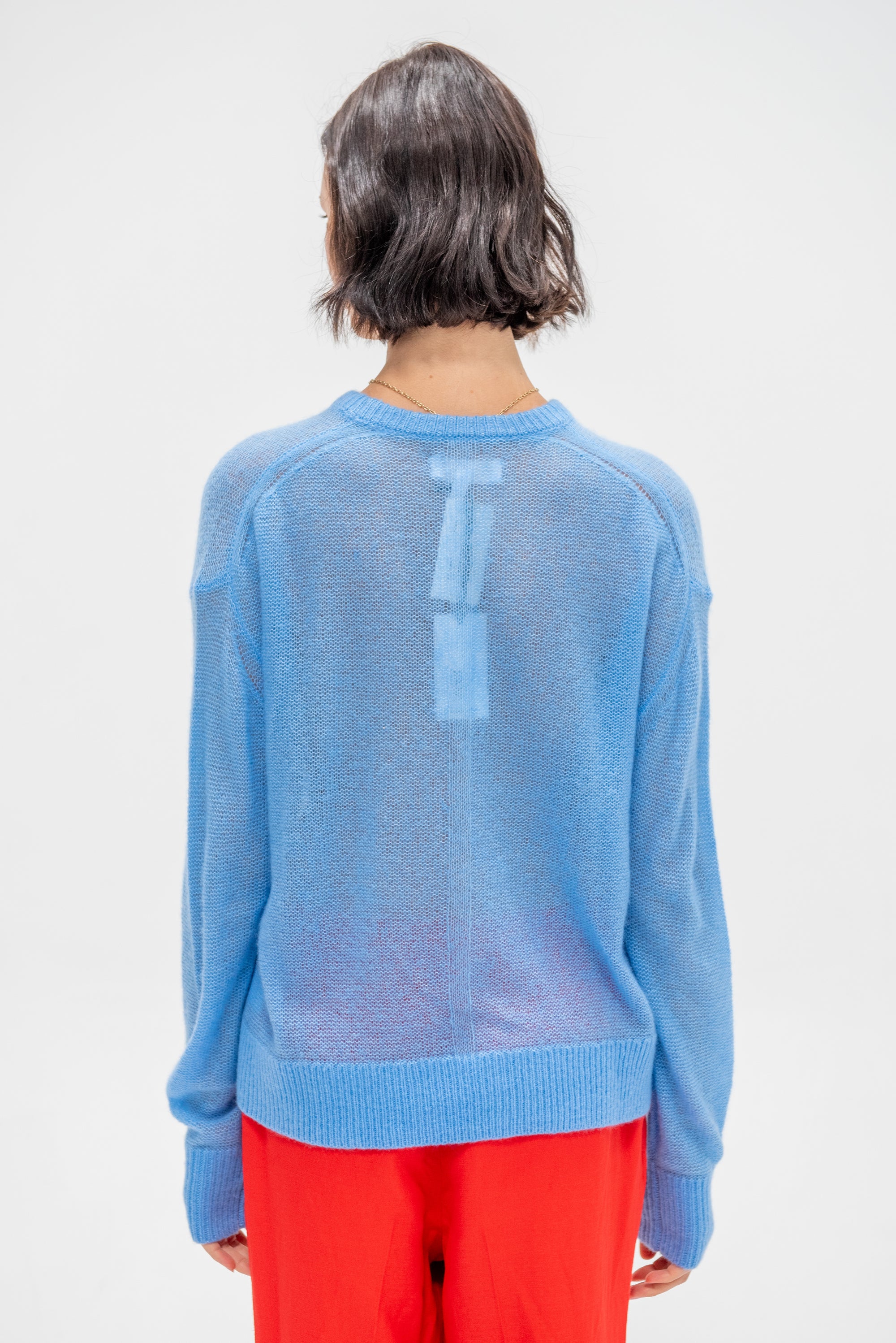 Softest Tissue Weight Sweater, Cornflower