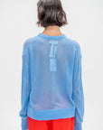 Softest Tissue Weight Sweater, Cornflower
