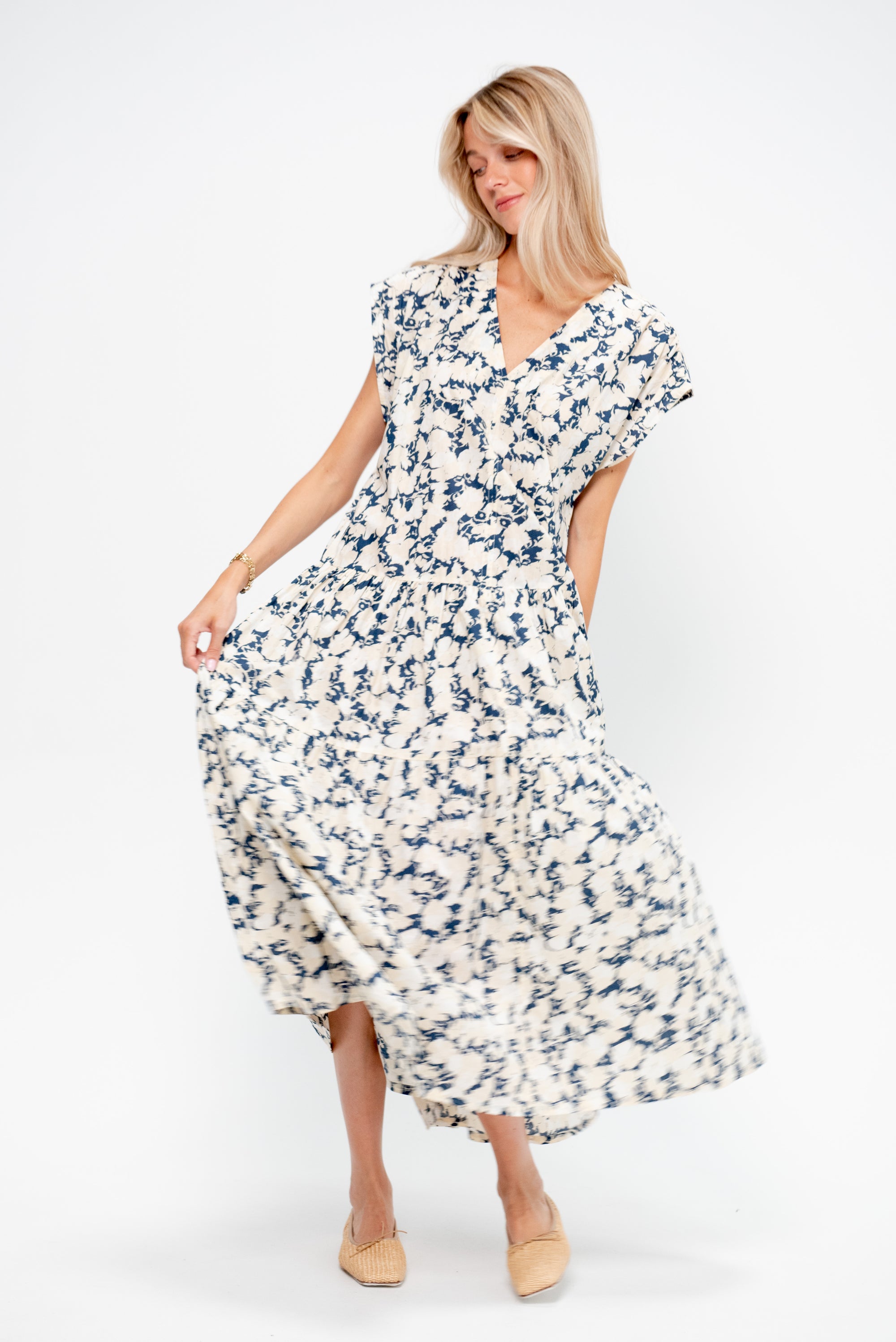 Agathe Tier Maxi,  Alina Floral Cream