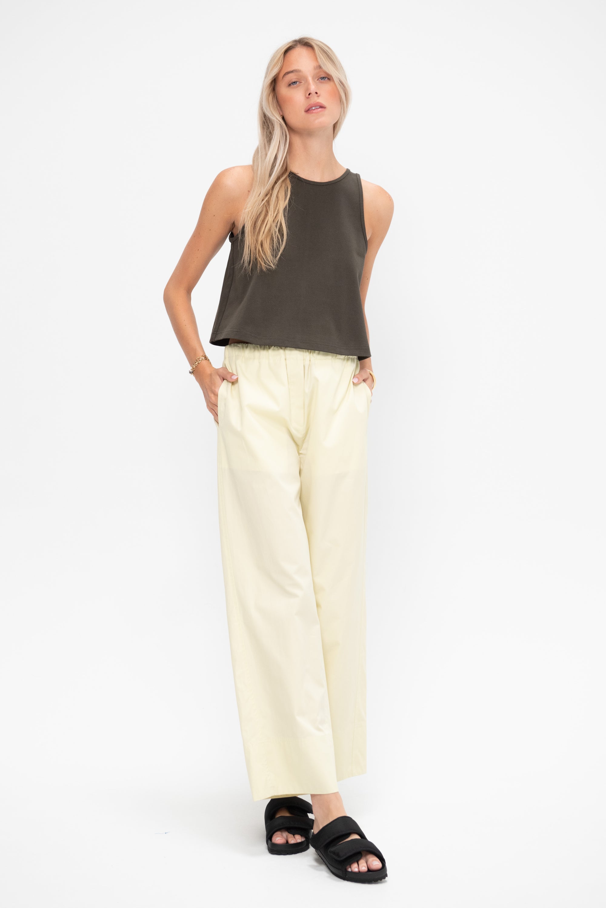 New Agnes Tank, Deep Olive