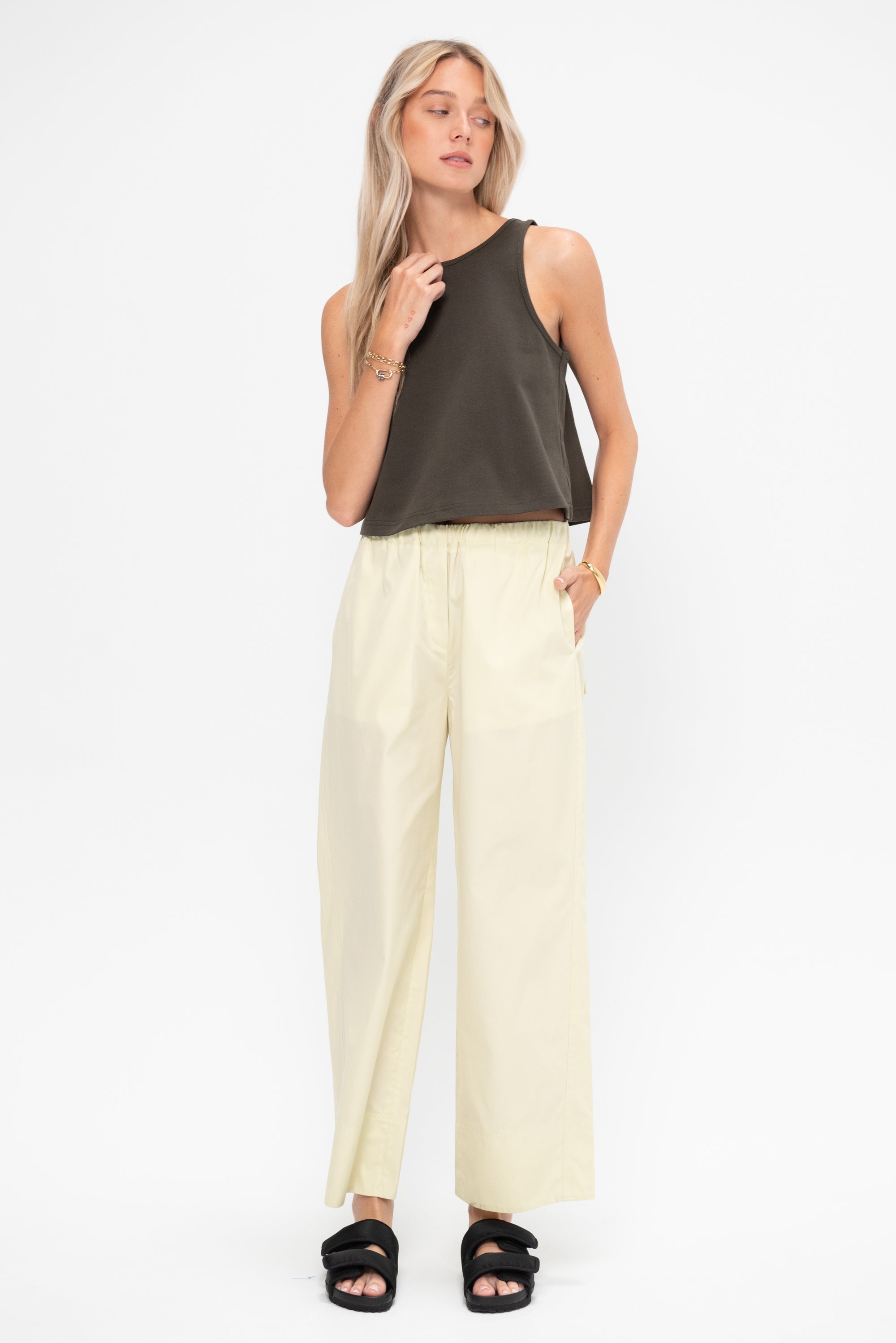 New Agnes Tank, Deep Olive