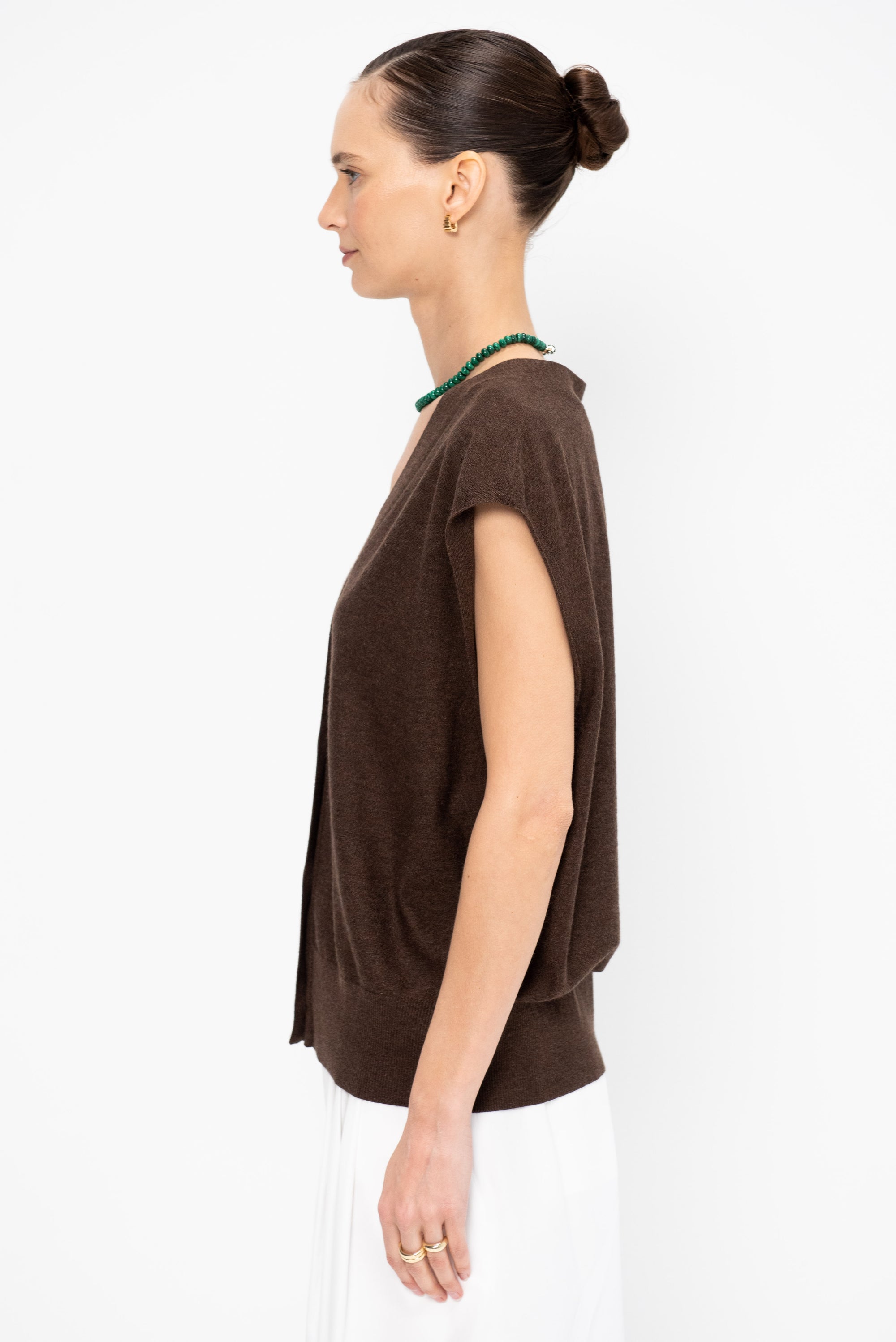 Bardi Drippy Vest, Espresso