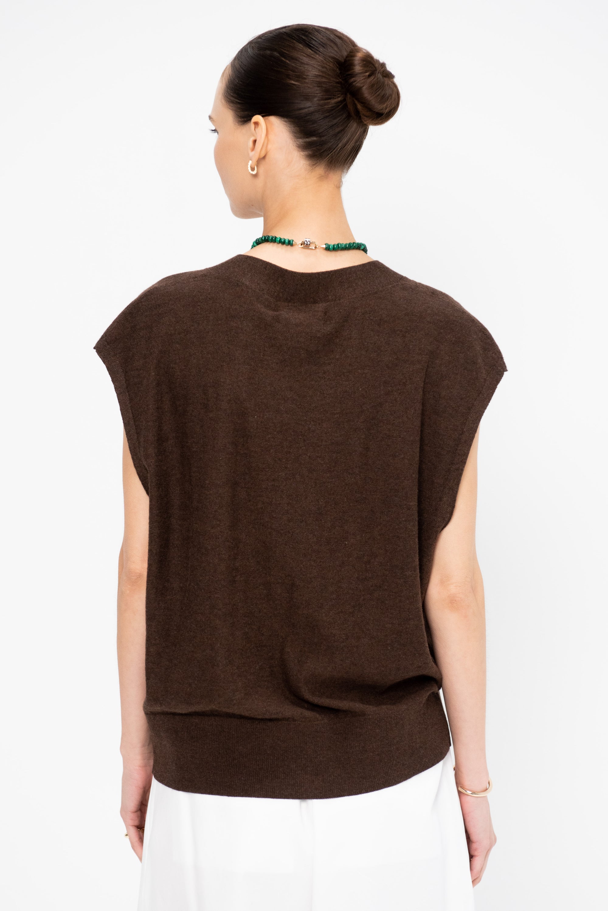 Bardi Drippy Vest, Espresso