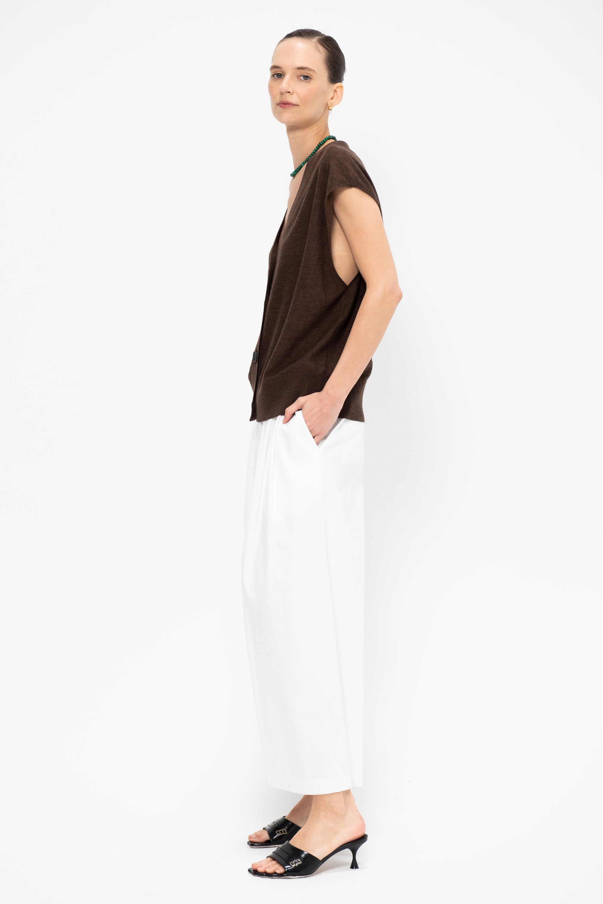 Bardi Drippy Vest, Espresso