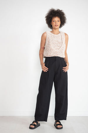 APIECE APART - Bari Crop Trouser, Black