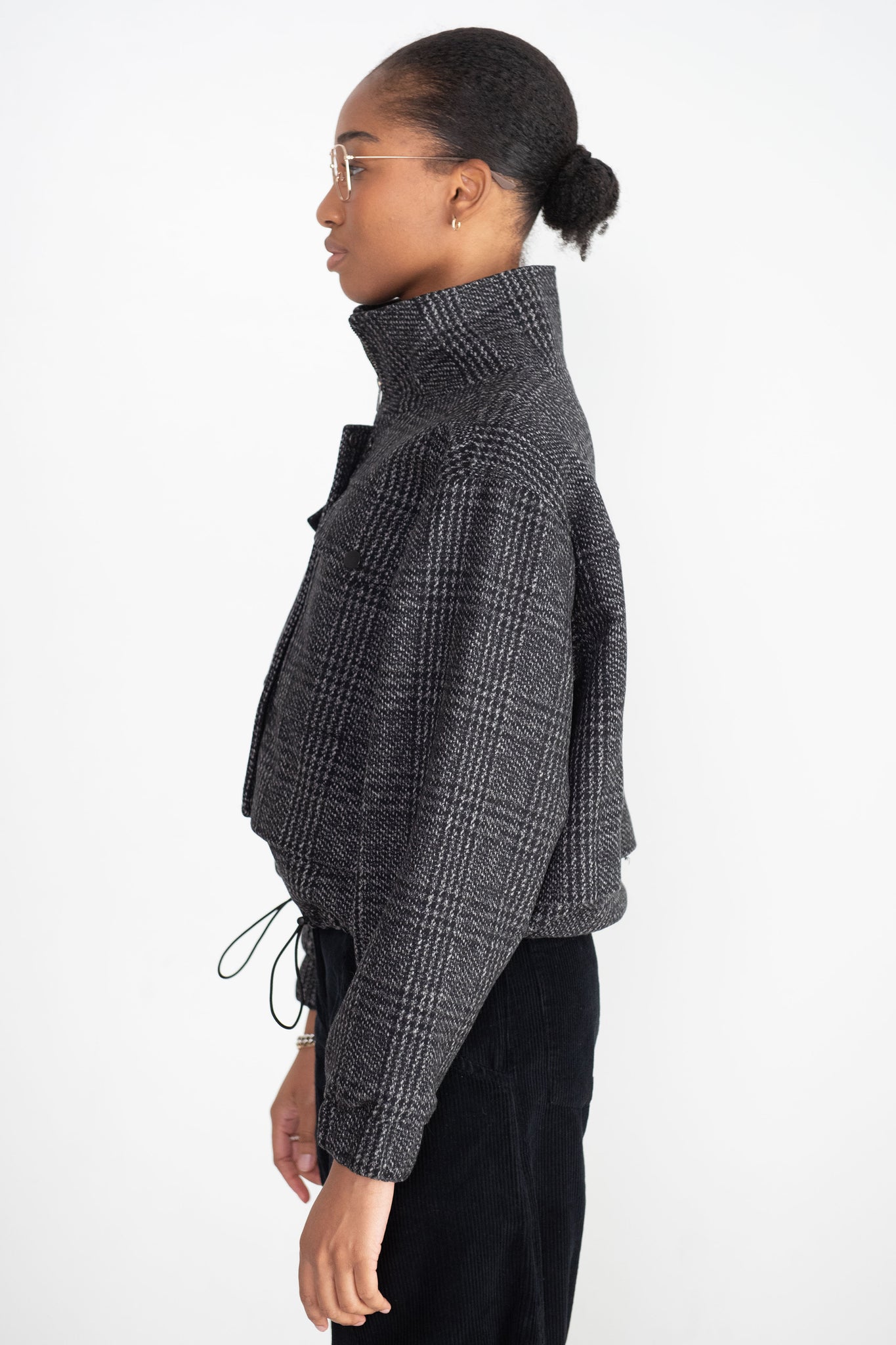 Apiece Apart - Selva Cropped Bomber, Plaid Bomber