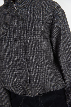 Apiece Apart - Selva Cropped Bomber, Plaid Bomber