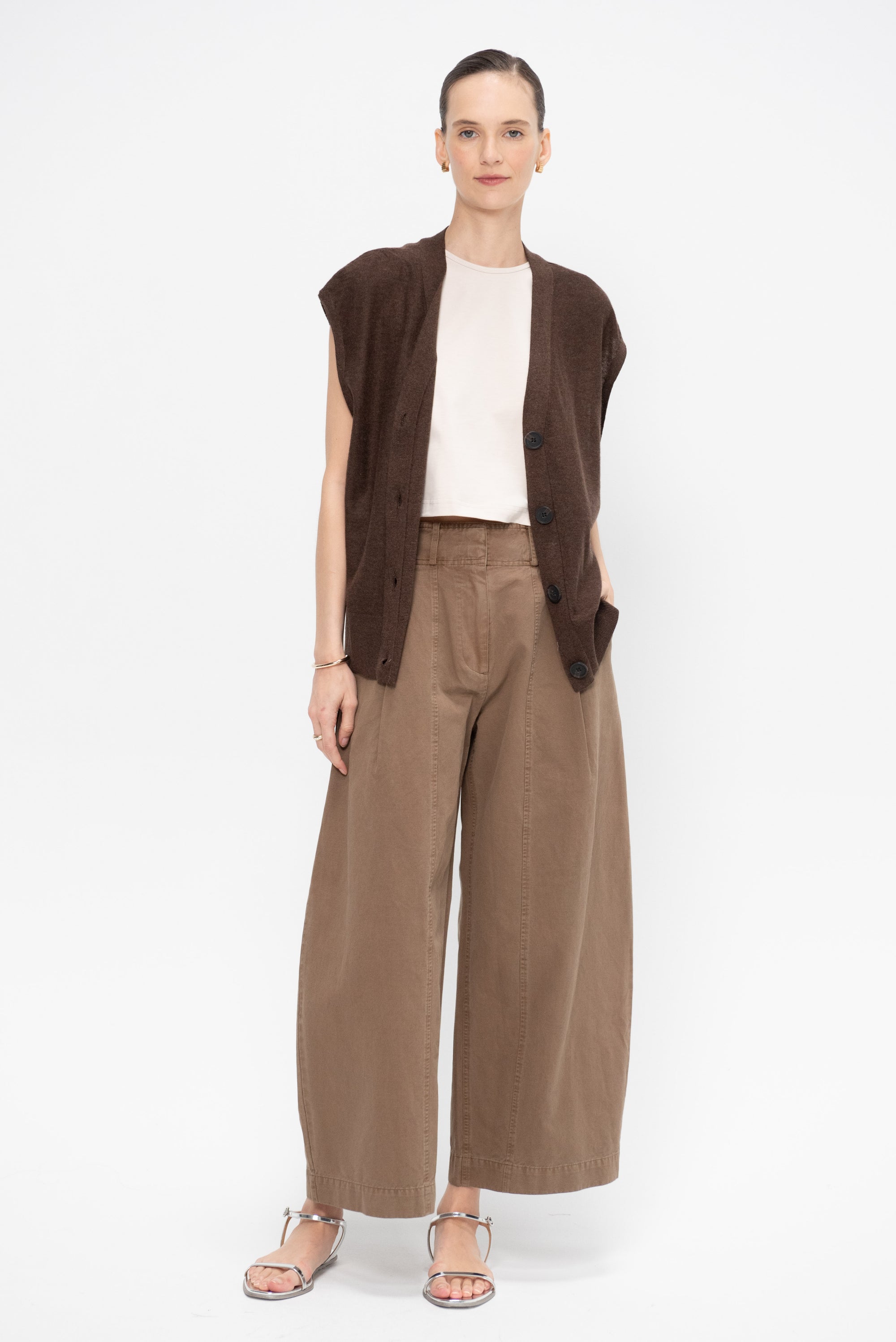 Cropped Cybil Trouser, Oak
